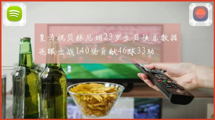 皇马祝贝林厄姆23岁生日快乐数据亮眼出战140场贡献46球33助