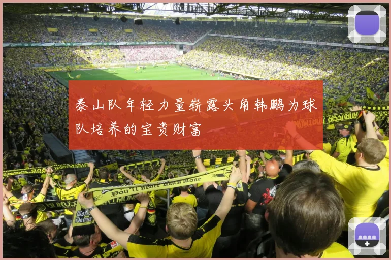 泰山队年轻力量崭露头角韩鹏为球队培养的宝贵财富